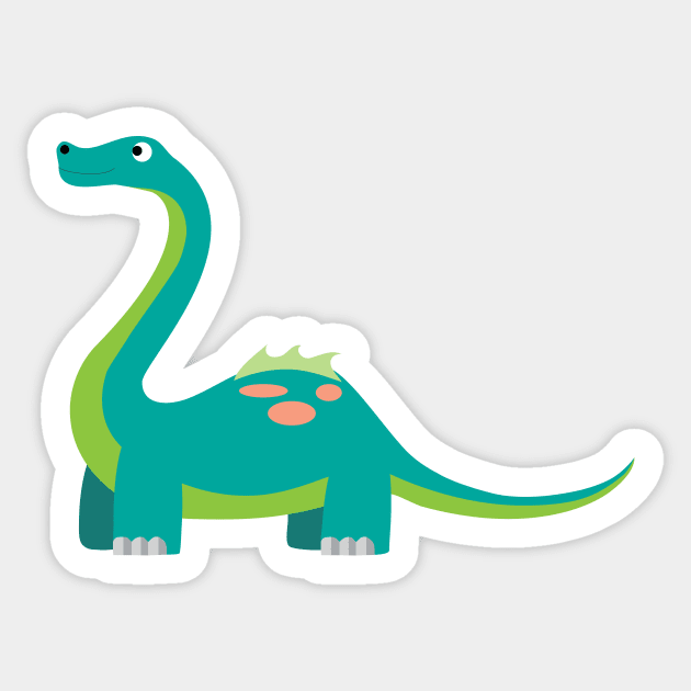 Brontosaurus Sticker by riomarcos